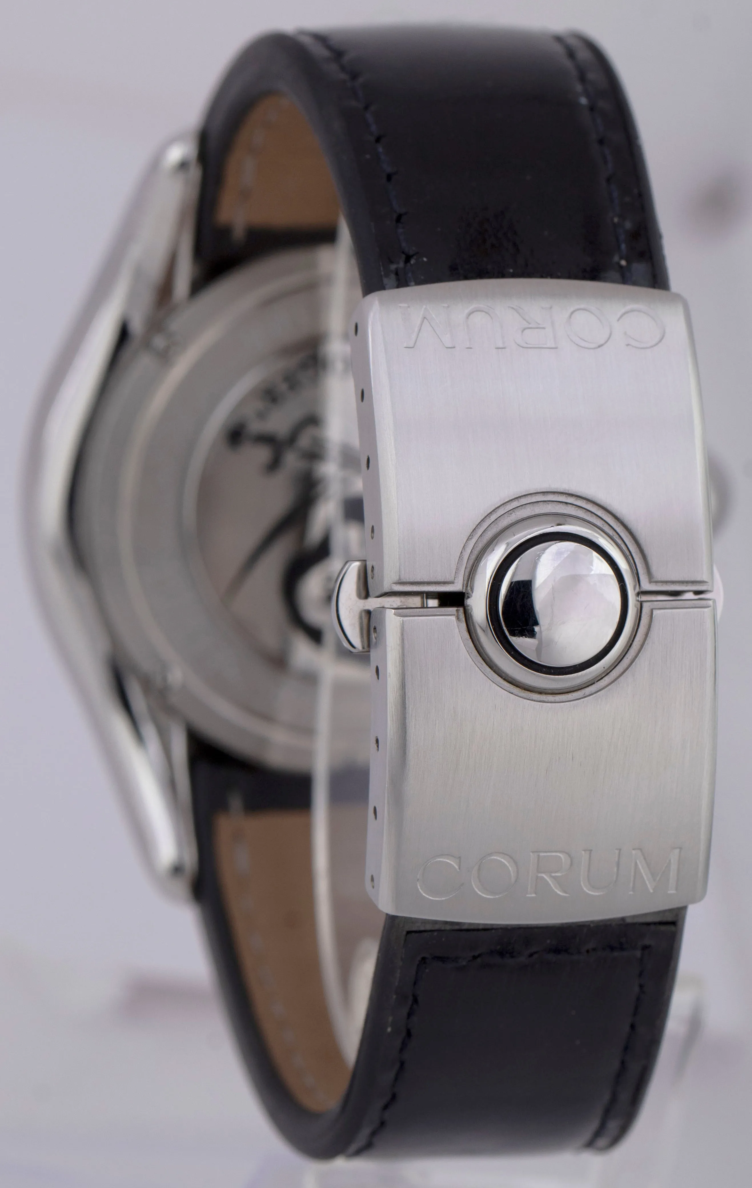 Corum Jolly Roger Chronograph 285.140.20 Automatic 45mm Steel Leather Watch Box
