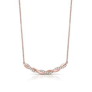 Criss Cross 0.20 ctw Diamond Necklace Pendant