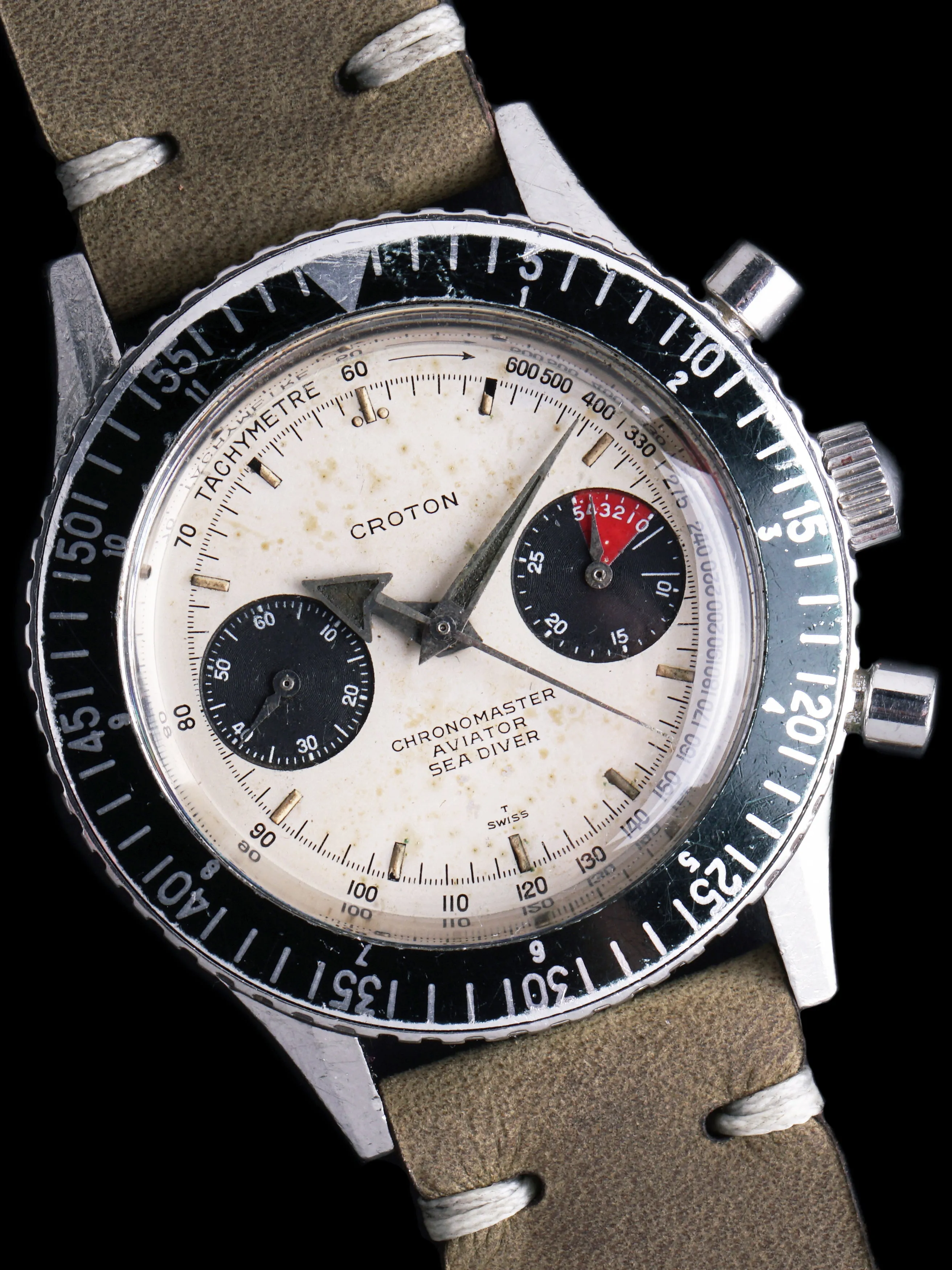 Croton Aviator Sea Diver Chronograph "White Dial"