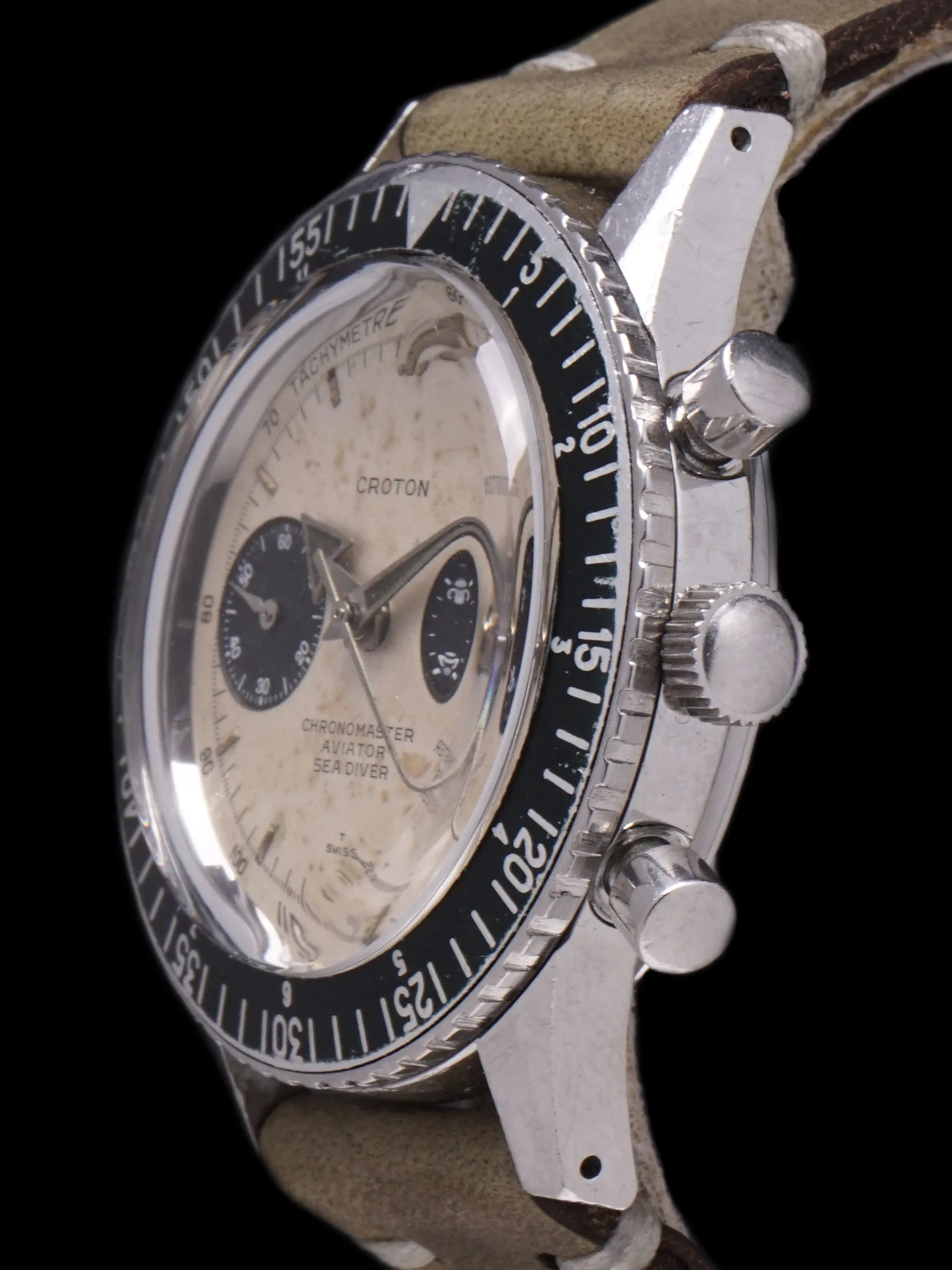 Croton Aviator Sea Diver Chronograph "White Dial"