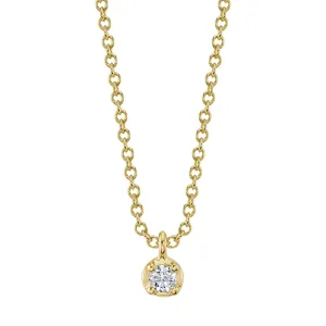 Crown Setting Diamond Necklace