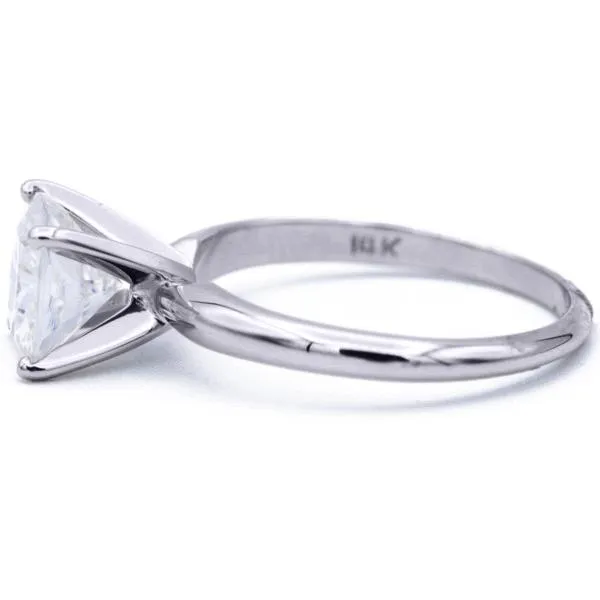 Cushion Moissanite 4 Prongs FANCY Solitaire Ring