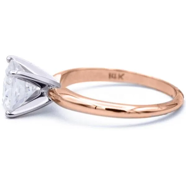 Cushion Moissanite 4 Prongs FANCY Solitaire Ring