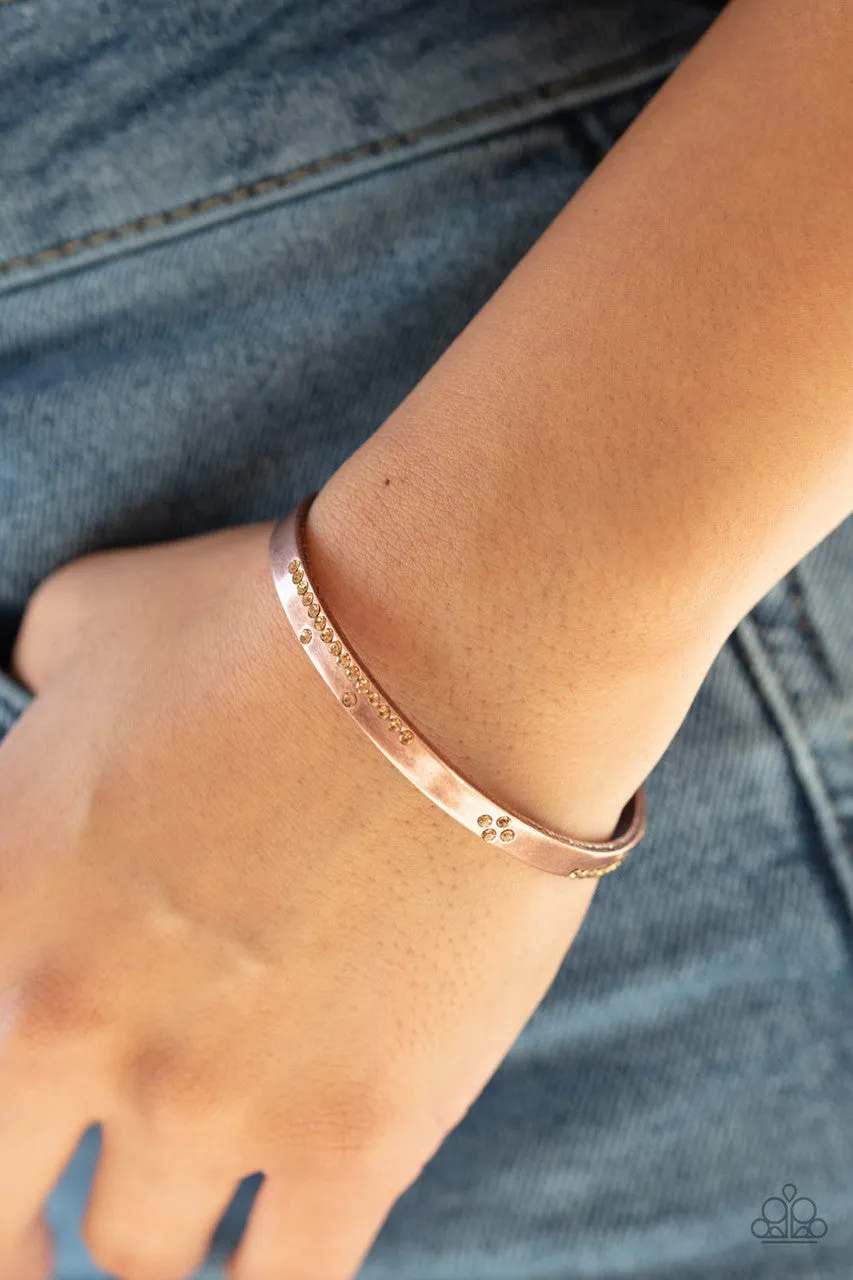 Dainty Dazzle Copper Paparazzi Bracelet
