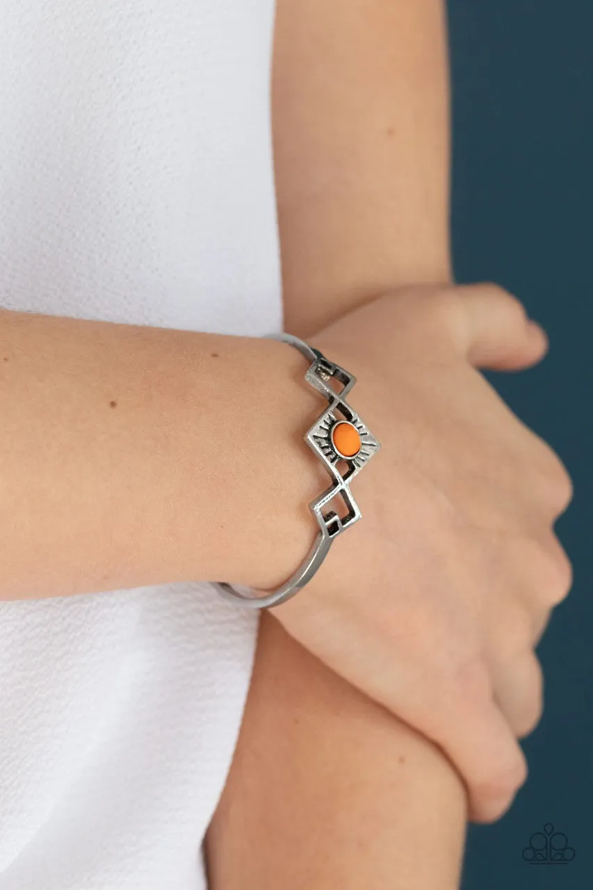 Dainty Deco Orange Paparazzi Bracelet