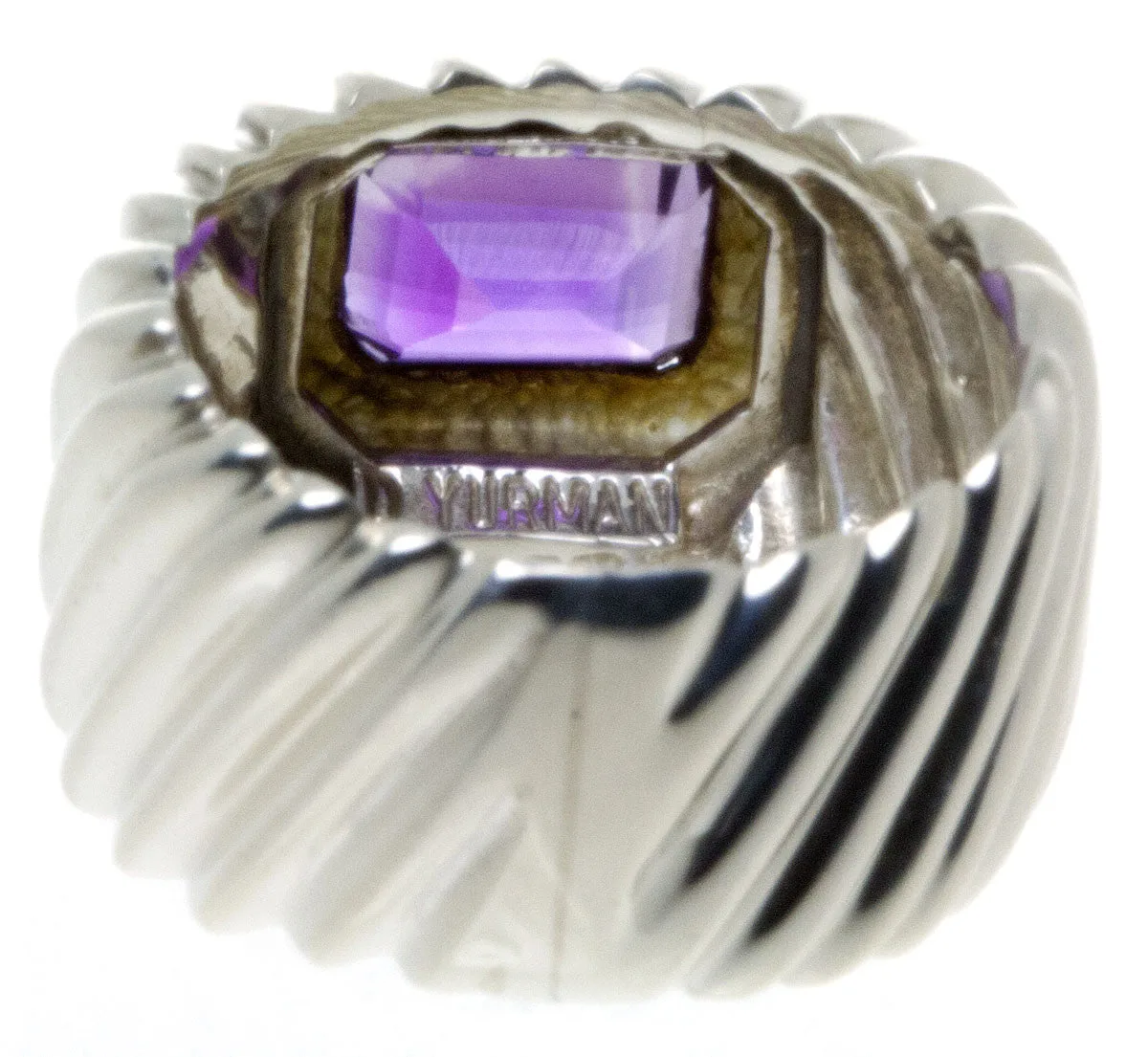 David Yurman 14K & Silver Amethyst Ring