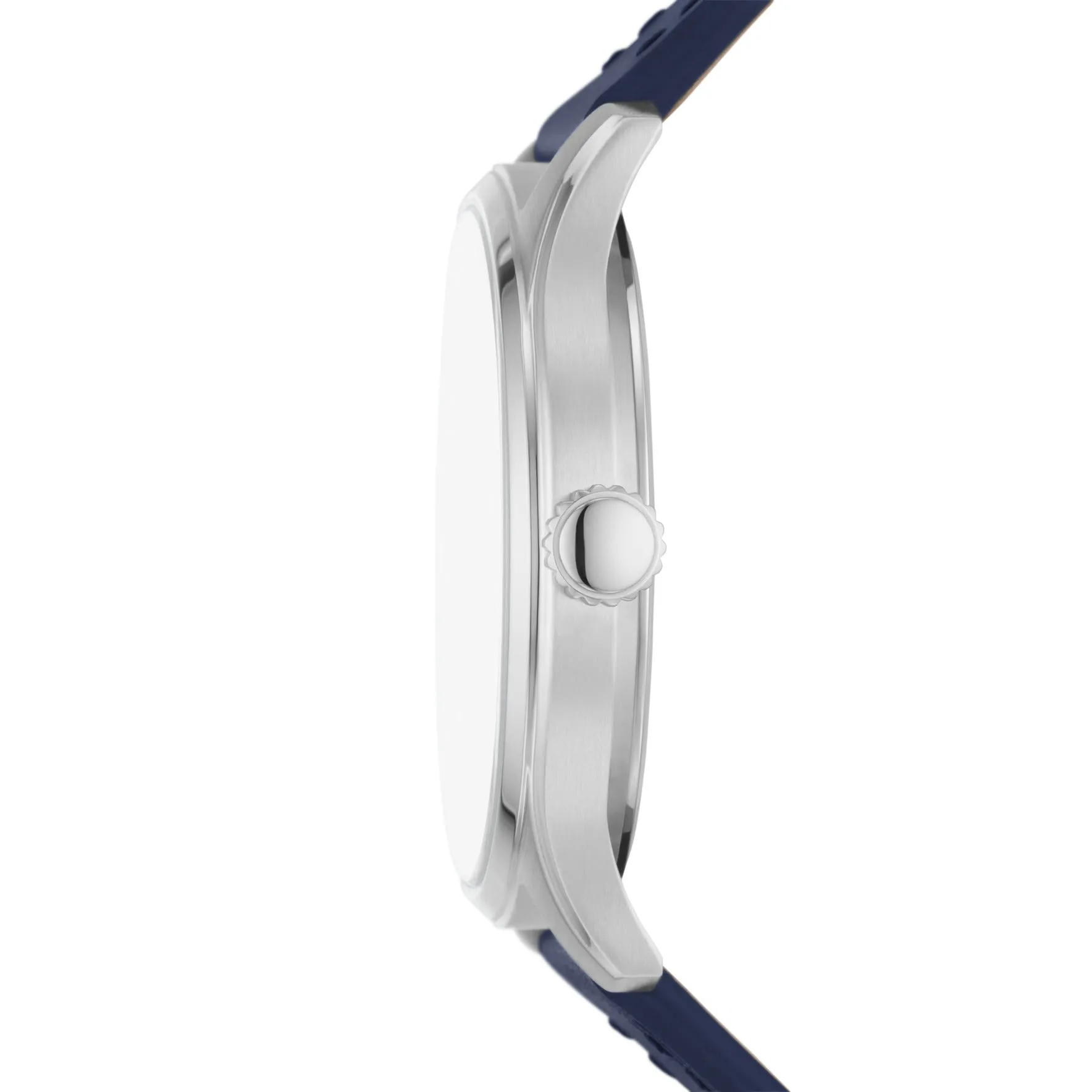 Dayliner Three-Hand Navy Leather Watch