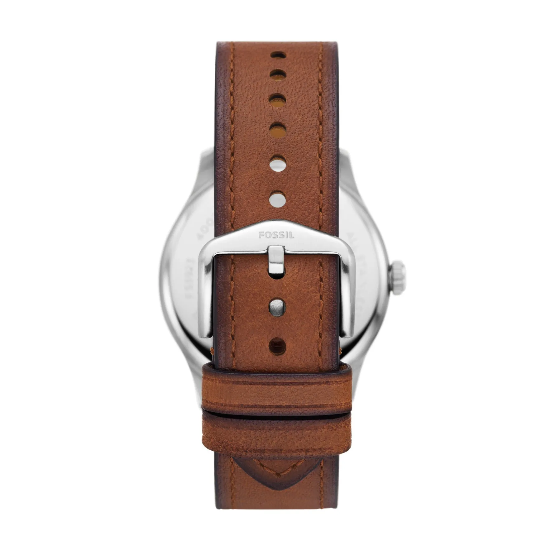 Dayliner Three-Hand Teak Leather Watch