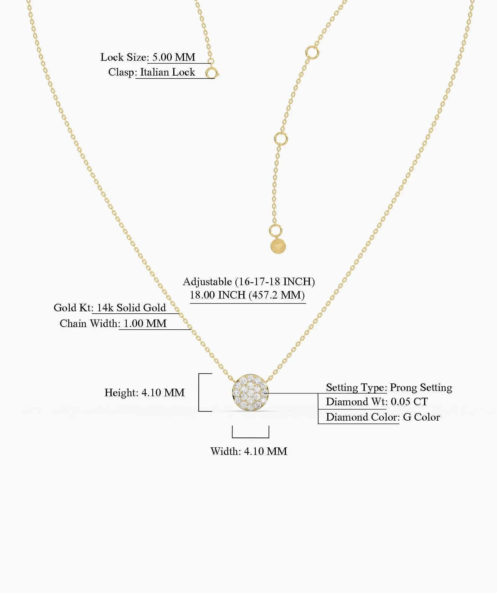 Dazzling 14K Gold & Diamond Necklace
