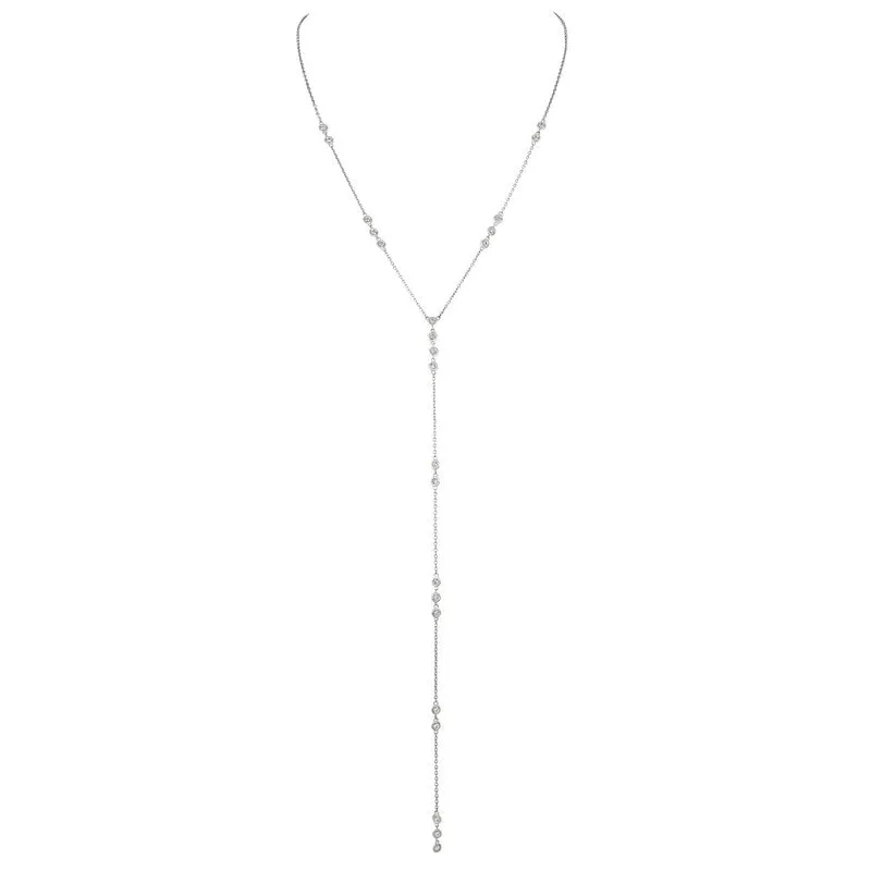 DIAMOND BEZEL NECKLACE 14K GOLD (1 CTW) 2