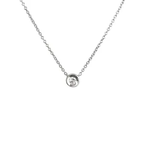Diamond Bezel Necklace