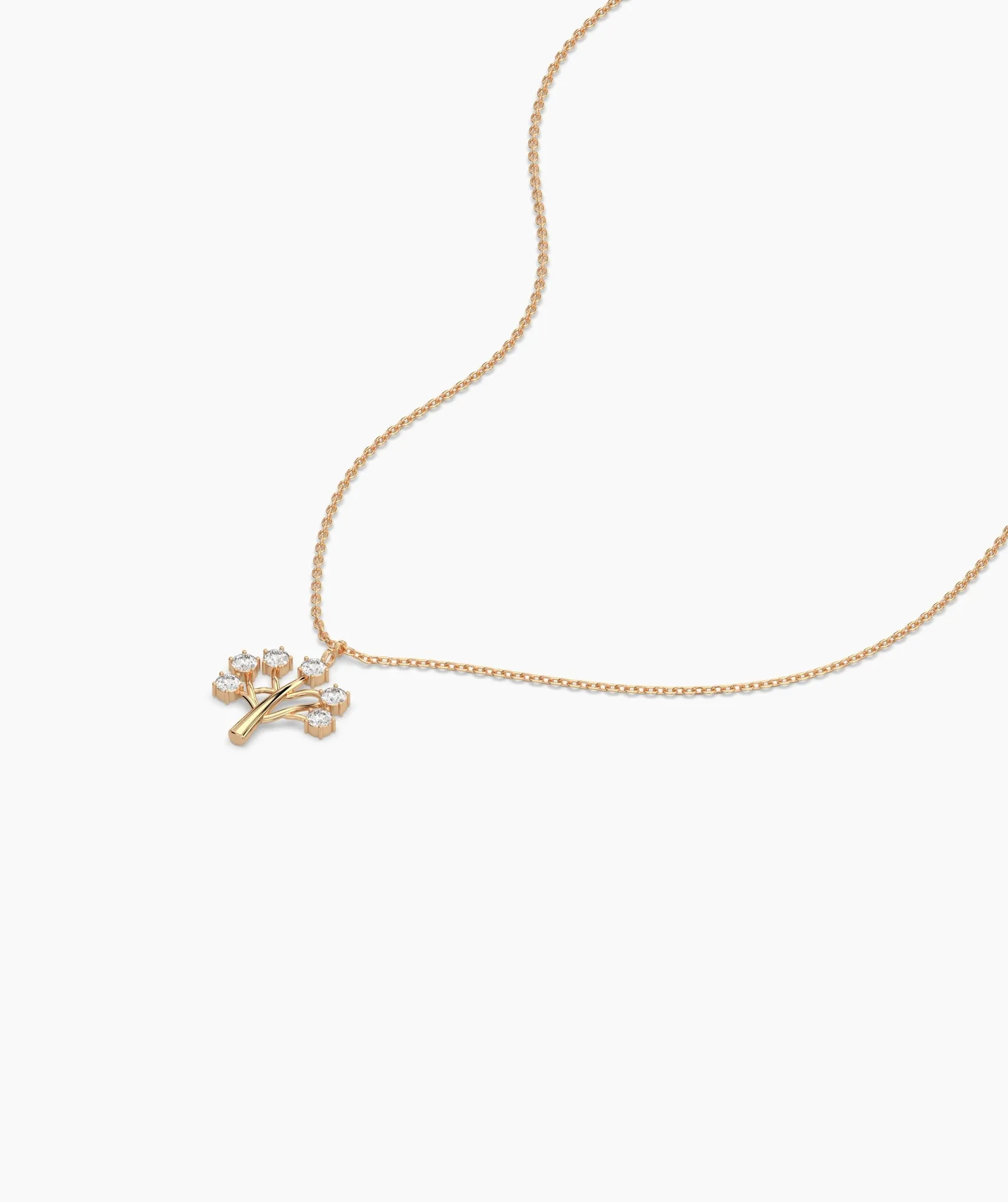 Diamond Blossom Tree Pendant