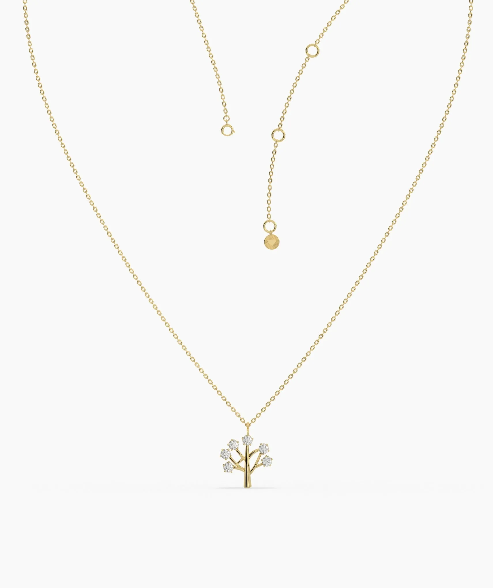Diamond Blossom Tree Pendant
