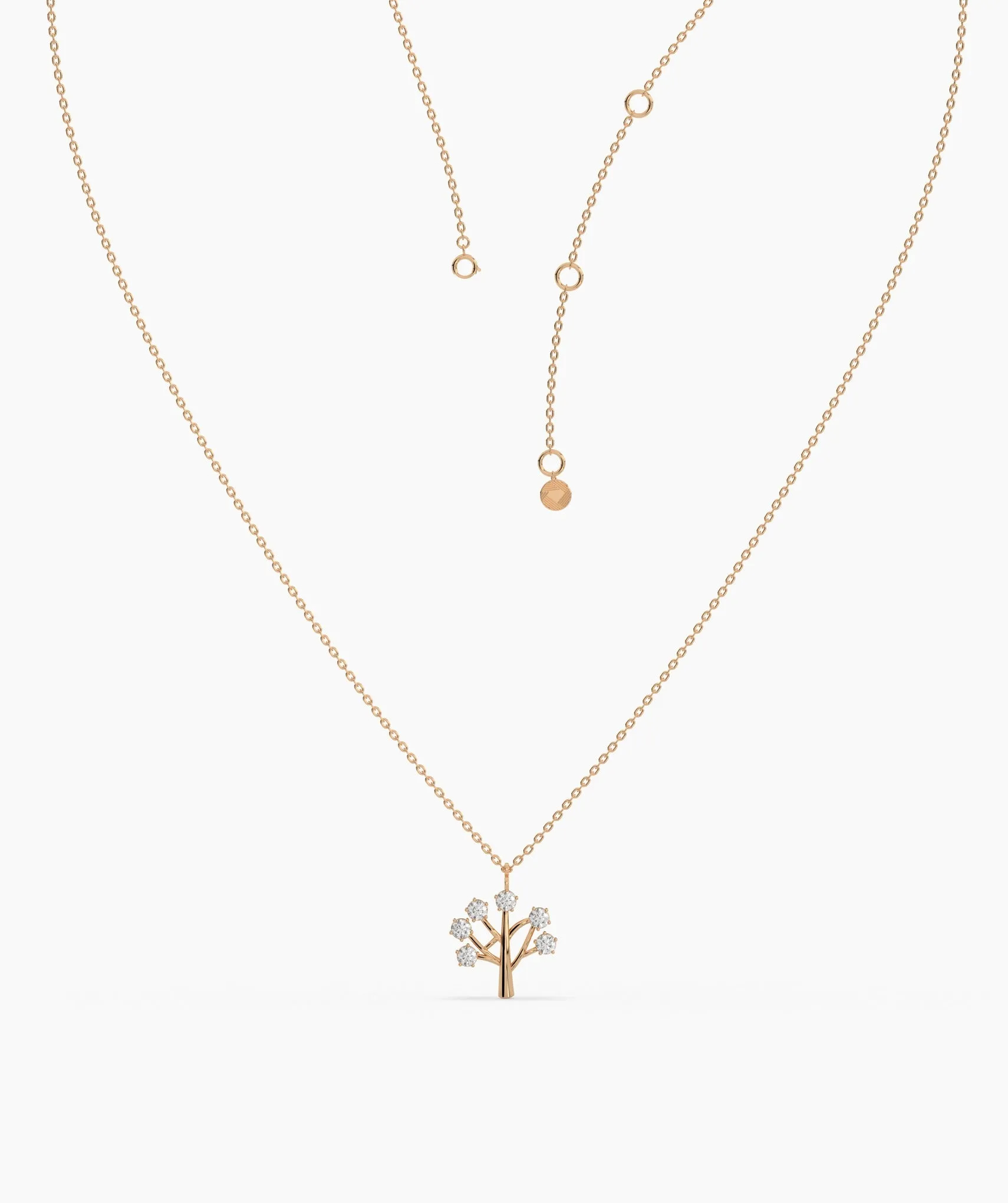 Diamond Blossom Tree Pendant
