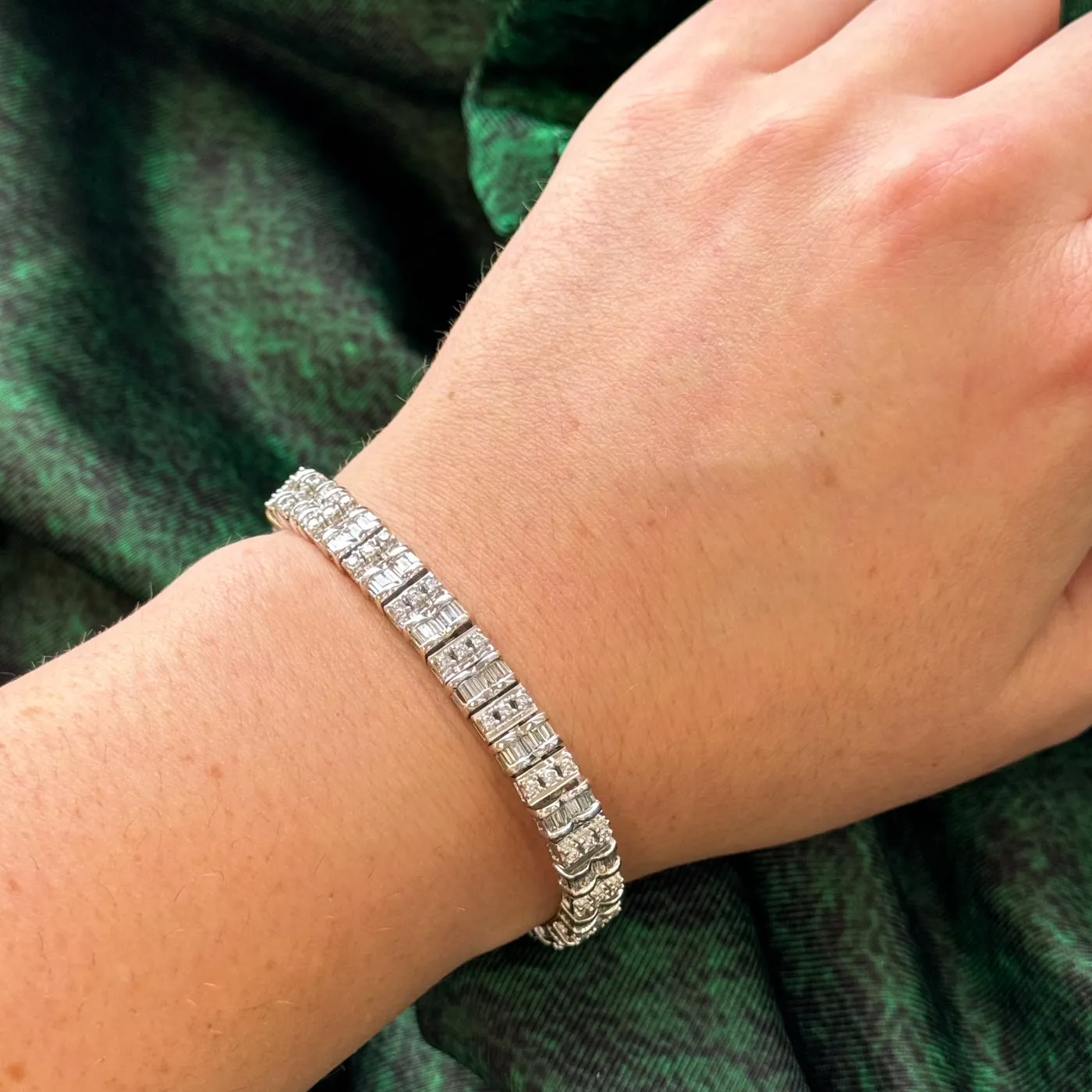 Diamond Bracelet | 1.16ctw, 0.72ctw | 7.25" |