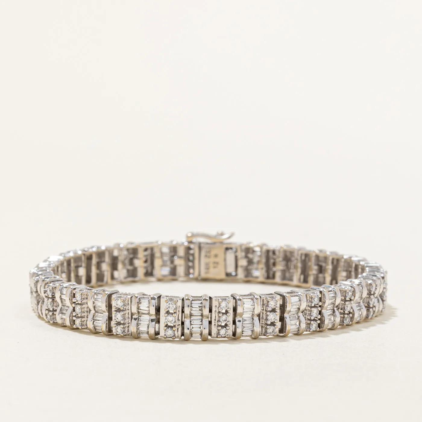 Diamond Bracelet | 1.16ctw, 0.72ctw | 7.25" |