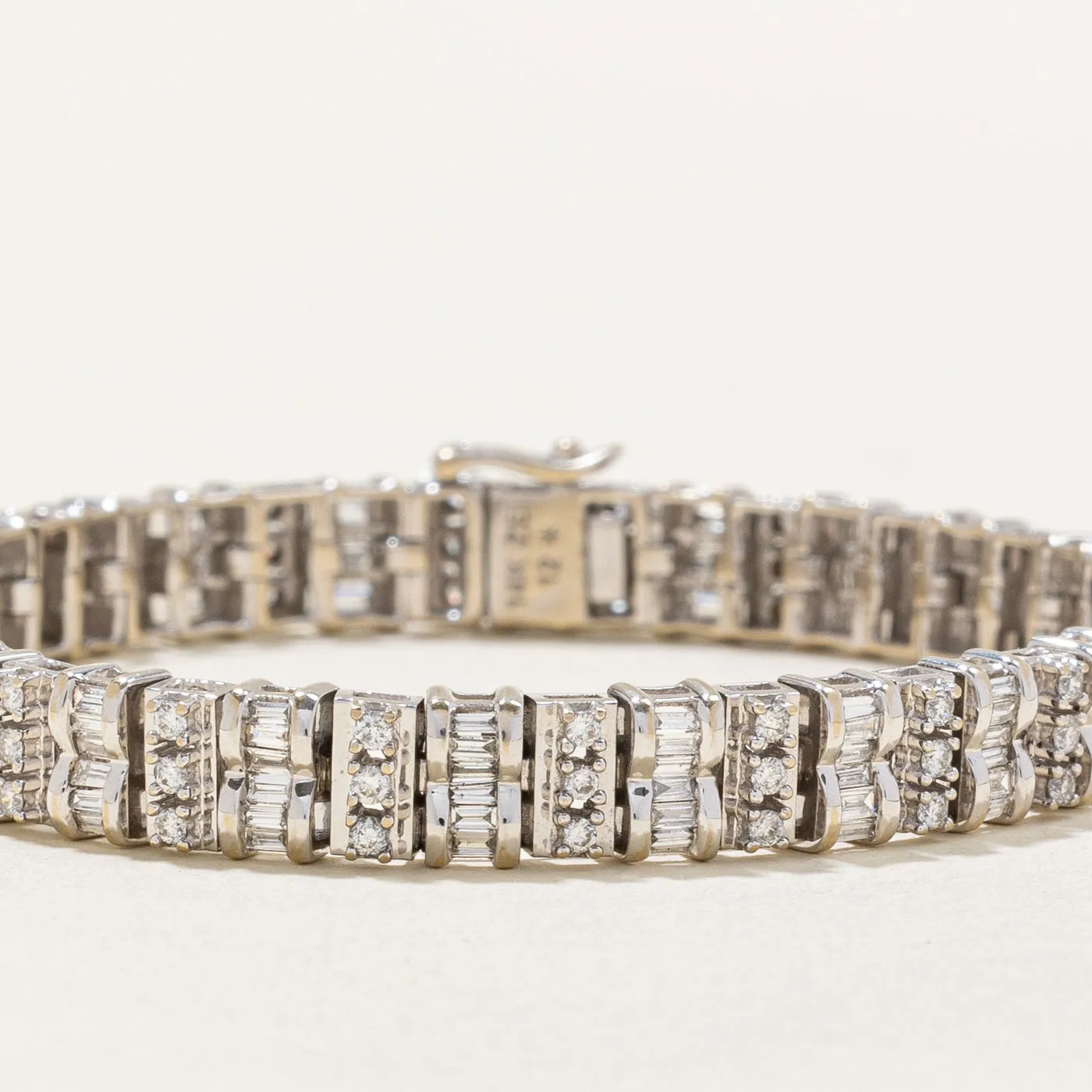 Diamond Bracelet | 1.16ctw, 0.72ctw | 7.25" |