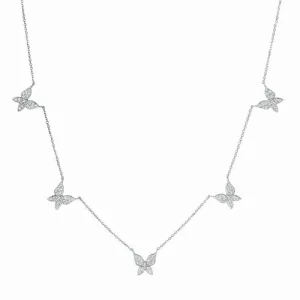 DIAMOND BUTTERFLY NECKLACE 14K GOLD (0.75 CTW)