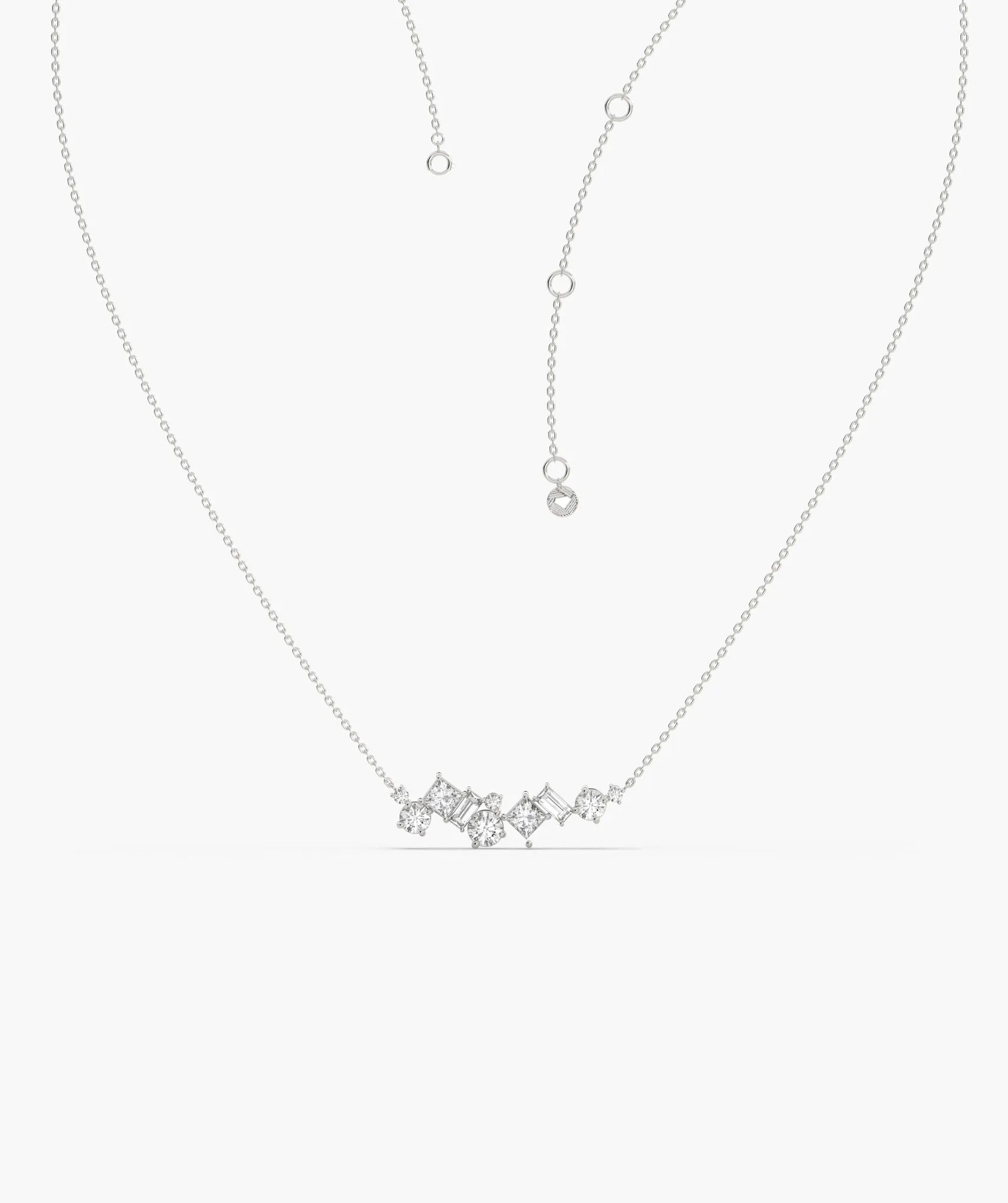 Diamond Cascade 14K Gold Necklace