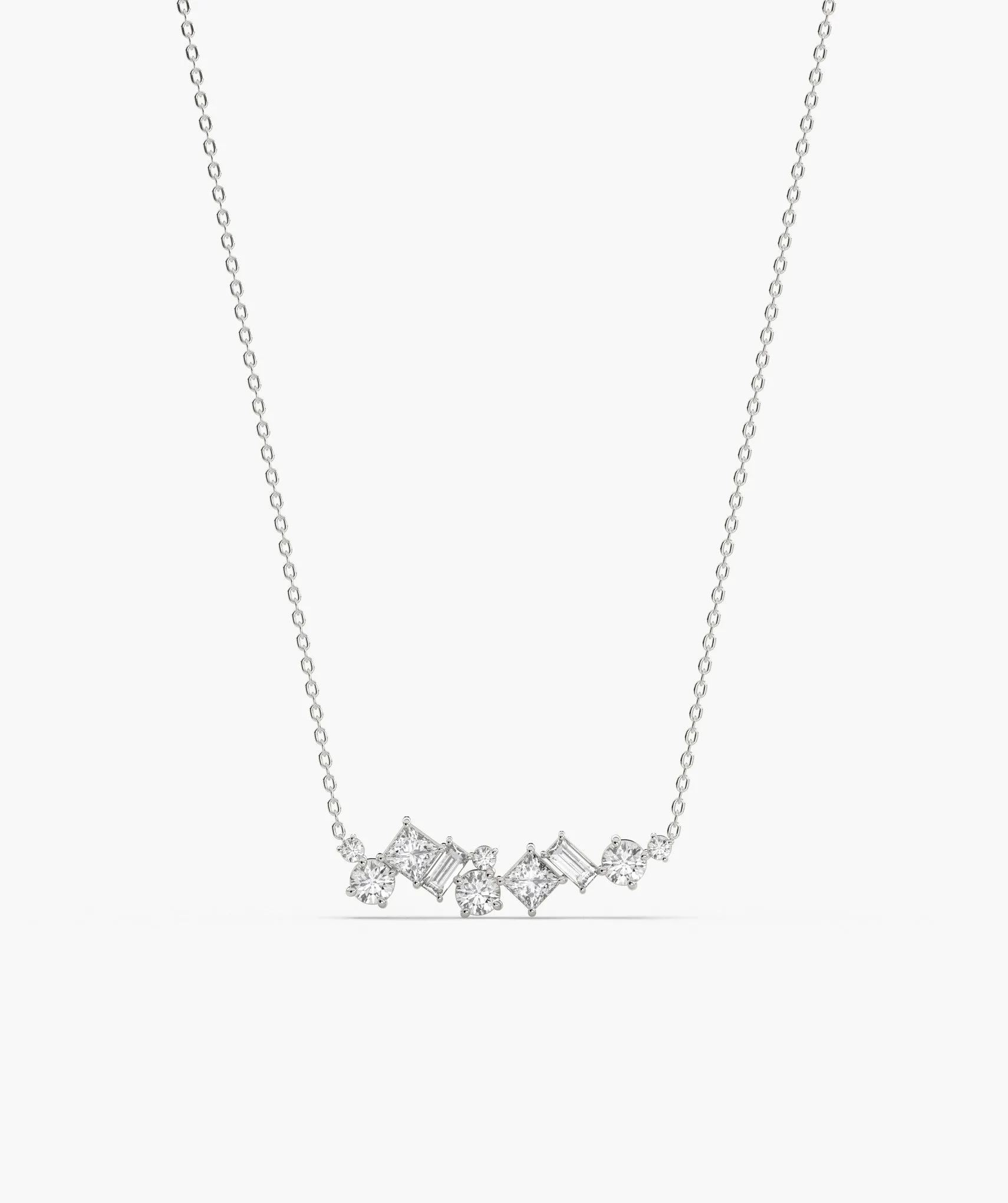 Diamond Cascade 14K Gold Necklace