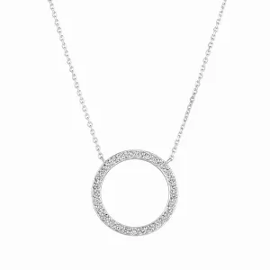 DIAMOND CIRCLE NECKLACE 14K GOLD (0.55 CTW)