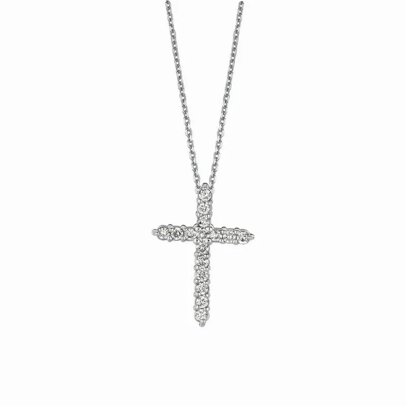 DIAMOND CROSS NECKLACE 14K GOLD (0.5 CTW) 1