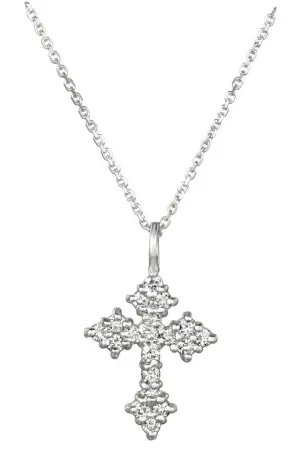 DIAMOND CROSS NECKLACE 14K GOLD (0.52 CTW)