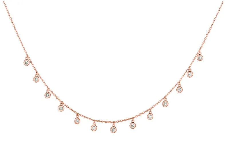 DIAMOND DROP NECKLACE 14K GOLD (0.5 CTW)