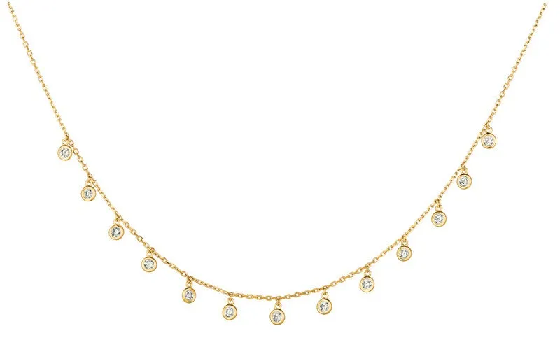DIAMOND DROP NECKLACE 14K GOLD (0.5 CTW)