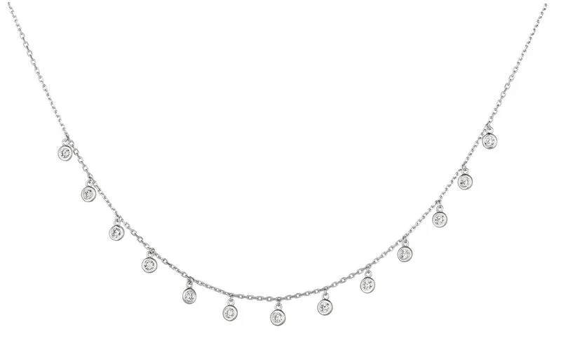 DIAMOND DROP NECKLACE 14K GOLD (0.5 CTW)