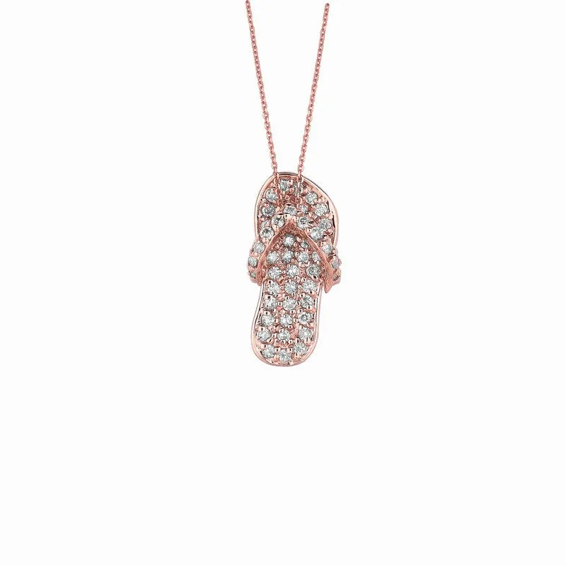 DIAMOND FLIP FLOP NECKLACE 14K GOLD (0.5 CTW)