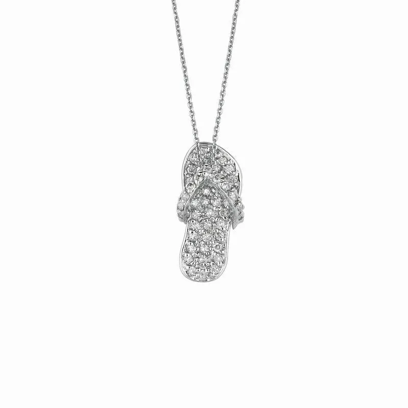 DIAMOND FLIP FLOP NECKLACE 14K GOLD (0.5 CTW)