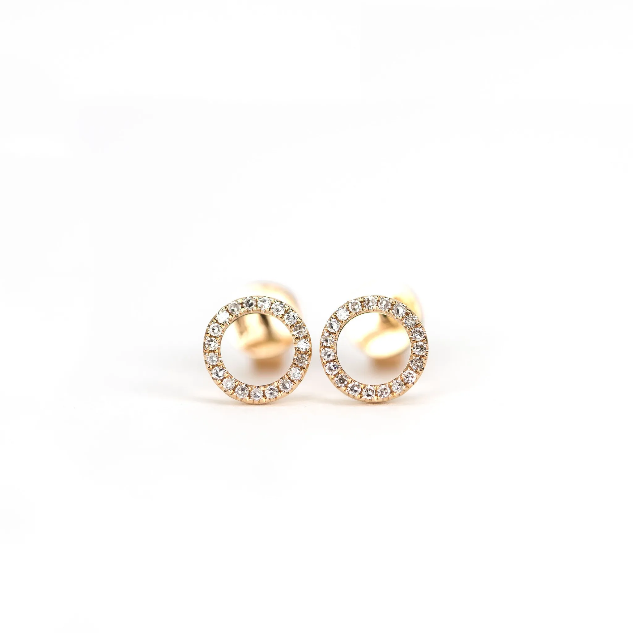 Diamond Halo Earrings