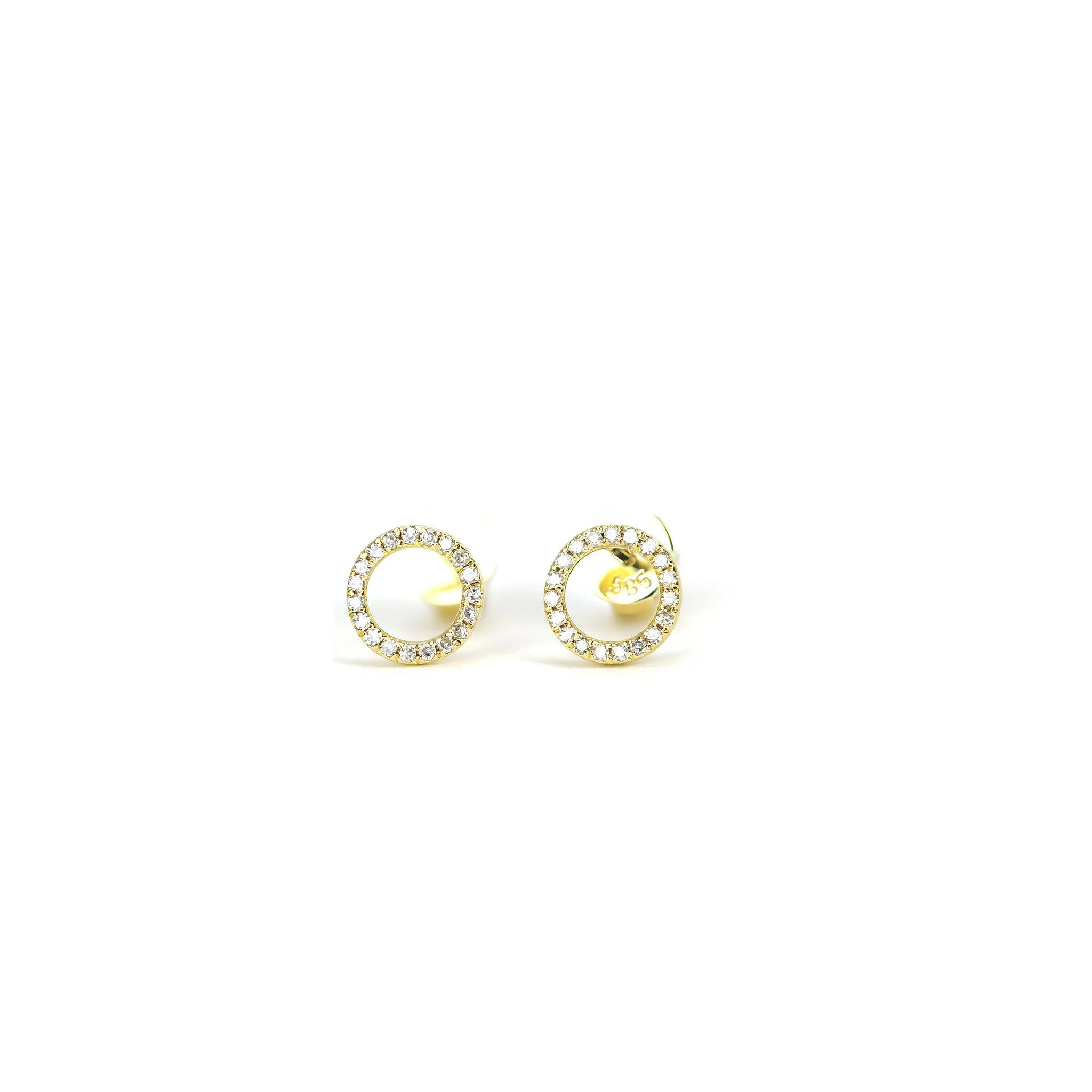Diamond Halo Earrings