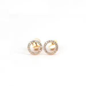 Diamond Halo Earrings