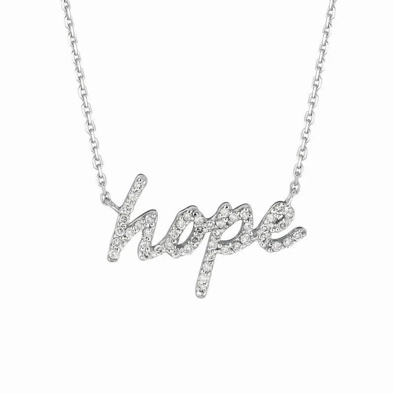 DIAMOND HOPE NECKLACE 14K GOLD (0.26 CTW)