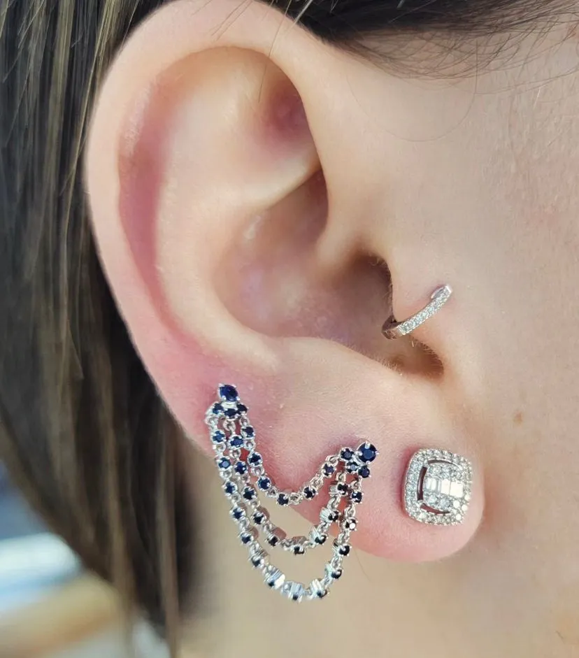 Diamond Huggie Miniature 8mm