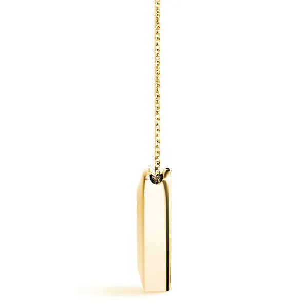 Diamond in Hearth Solitaire Necklace Pendant
