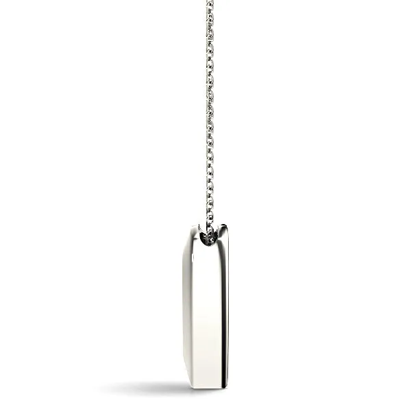 Diamond in Hearth Solitaire Necklace Pendant