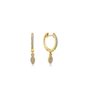 Diamond Marquise Dangle Earring