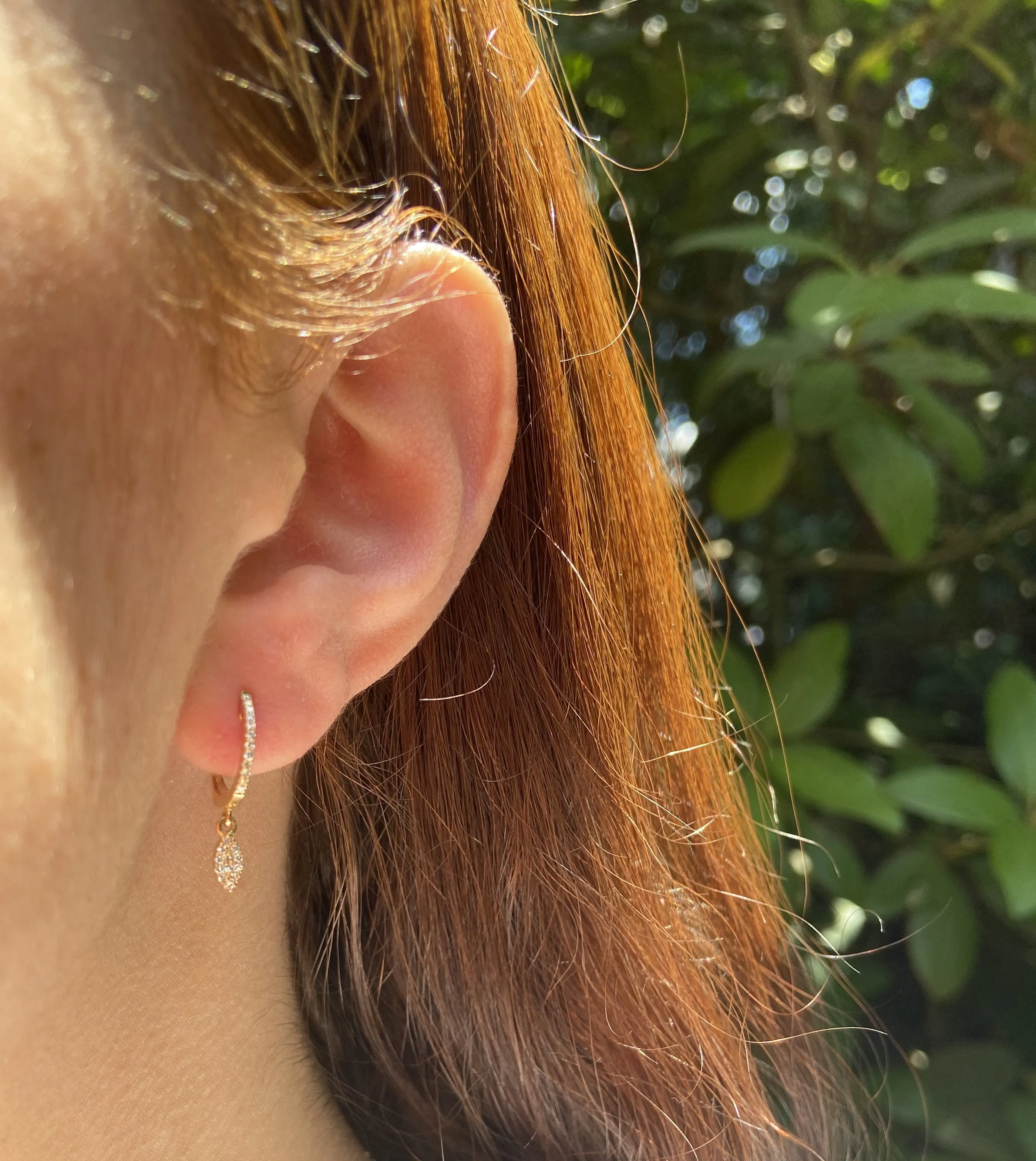 Diamond Marquise Dangle Earring