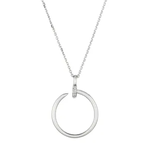 DIAMOND NAIL NECKLACE 14K GOLD (0.04 CTW)