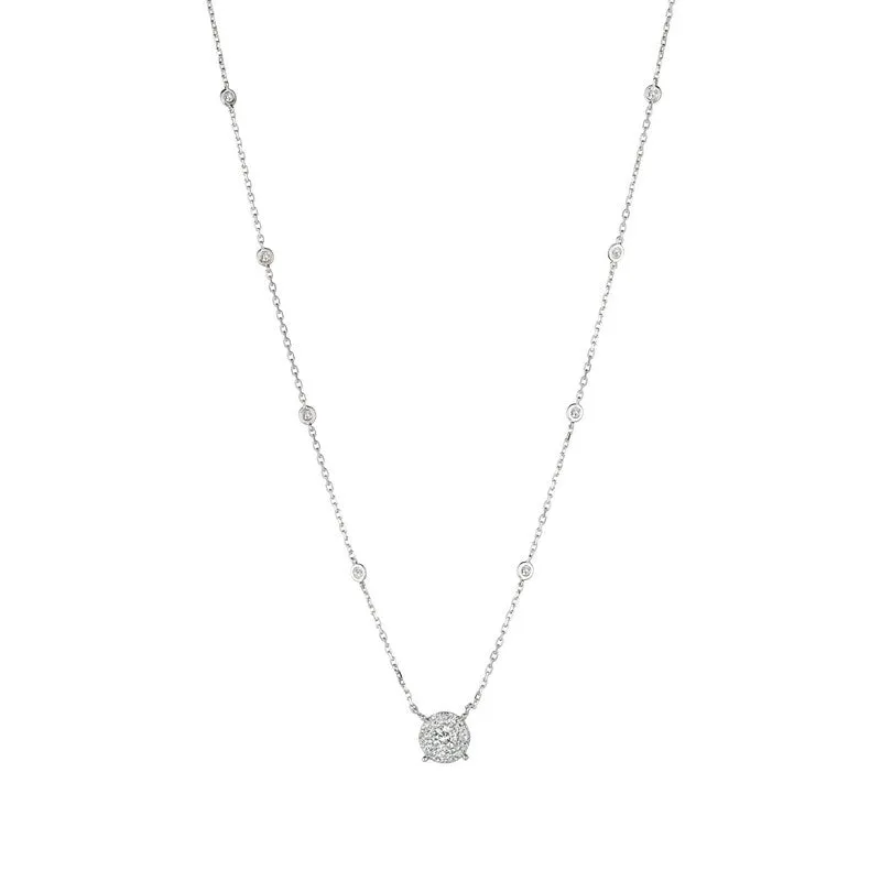 DIAMOND NECKLACE 14K GOLD (1 CTW) 4