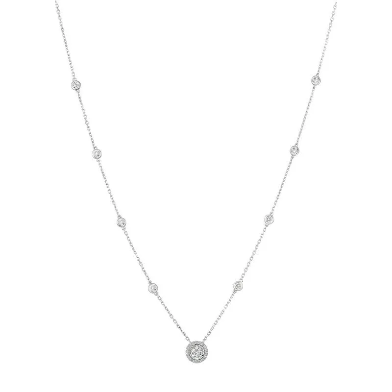 DIAMOND NECKLACE 14K GOLD (1 CTW) 6