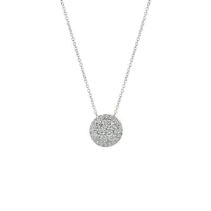 DIAMOND ROUND NECKLACE 14K GOLD (0.75 CTW) 2
