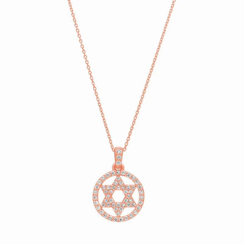 DIAMOND STAR NECKLACE 14K GOLD (0.53 CTW)