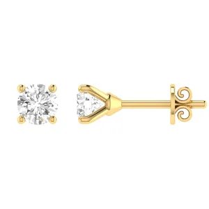 Diamond Stud Earrings with 0.15ct Diamonds in 9K Yellow Gold - 9YCE15