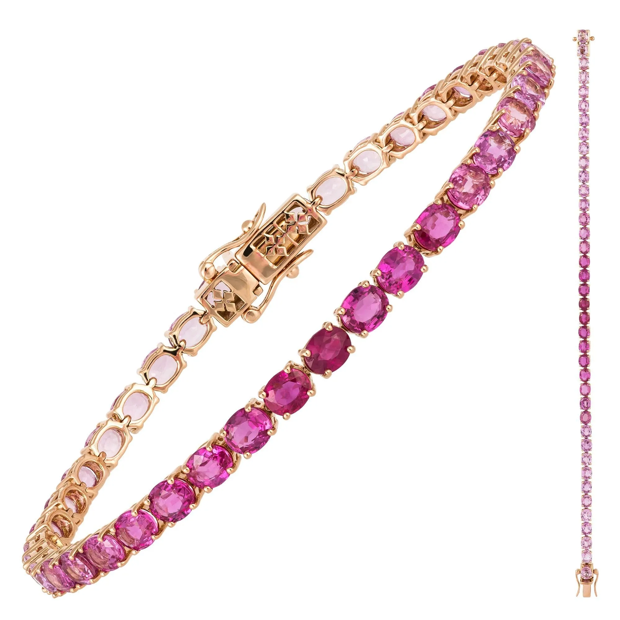 Diamond Tennis BRACELET 18K Rose Gold