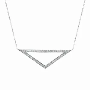 DIAMOND TRIANGLE NECKLACE 14K GOLD (0.5 CTW)