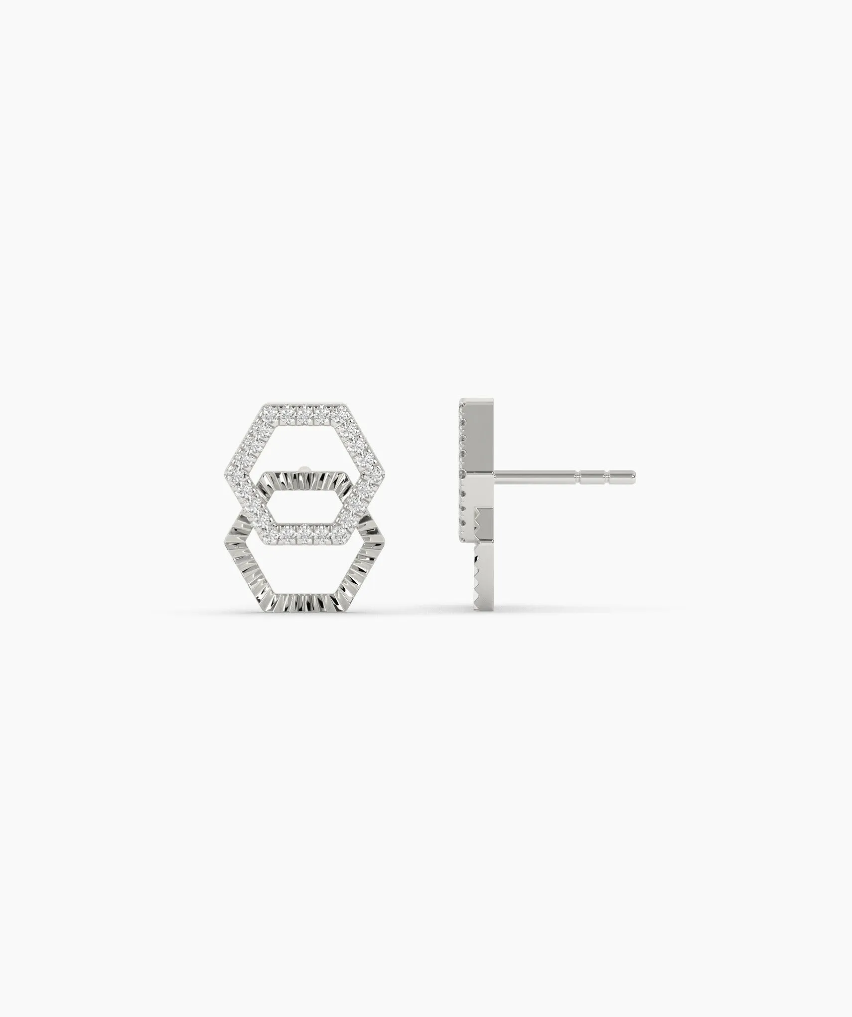 Double Hex Spark Earrings